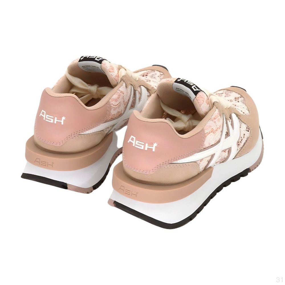 ASH Womens Toxic Sneaker, Eggnug/Pinksalt/White, Size 7 - Picture 3 of 6
